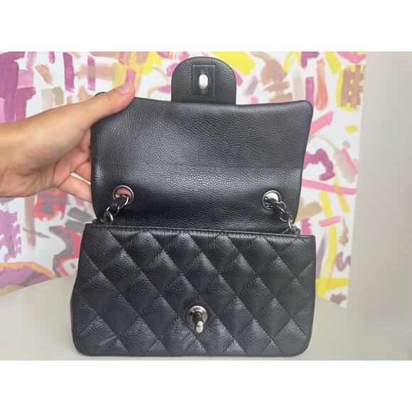 Chanel Mini Rectangle BLK Caviar Full Set - Picture 8 of 11